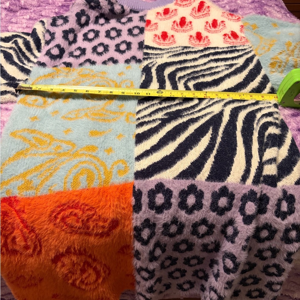 Saachi Vibrant Multicolor Patterned Cardigan - image 2